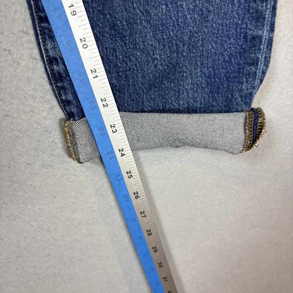 J. Crew Women's Size‎ 29 Slim Boyfriend Straight Leg Jeans Cropped Raw Hem